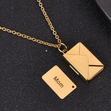 small envelope necklace