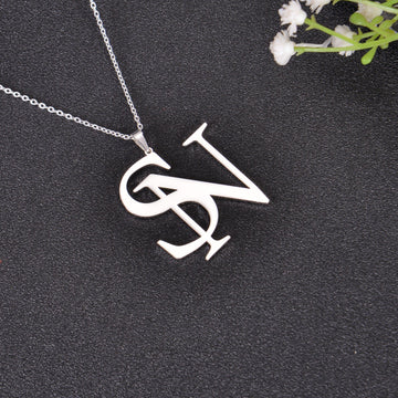 two initials necklace