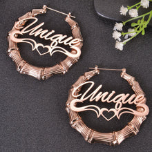 custom hoop earrings with name