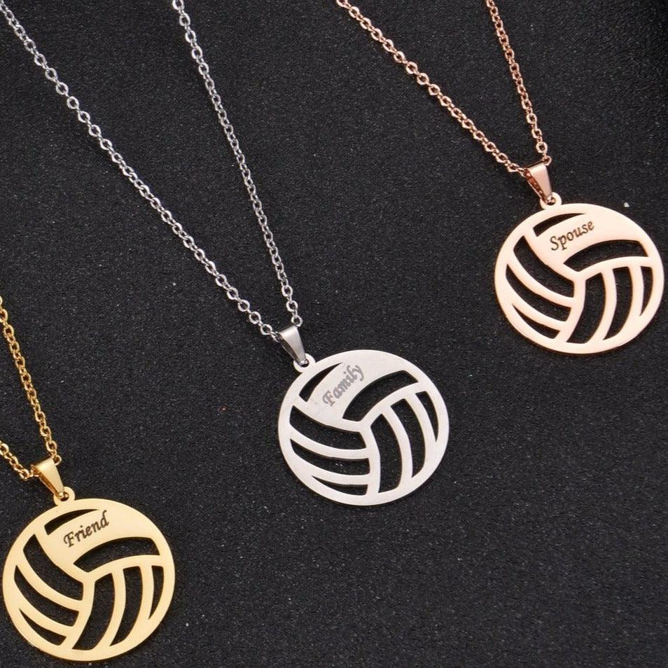 volleyball name necklace