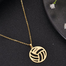 custom volleyball name necklace