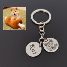 Custom dog keychain