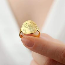 Photo Ring in 14K Gold & 925 Sterling Silver-Pendantify-Personalization,photo rings,rings,val