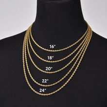 rope necklace gold