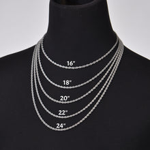 rope necklace silver