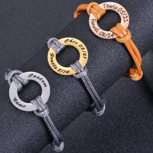 Gold, silver and rose gold halo bracelets shown together