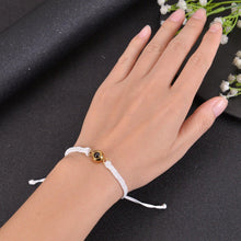 adjustable fabric link bracelet
