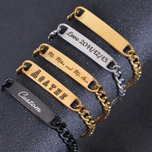 customized bar bracelet