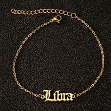 zodiac constellation ankle bracelet