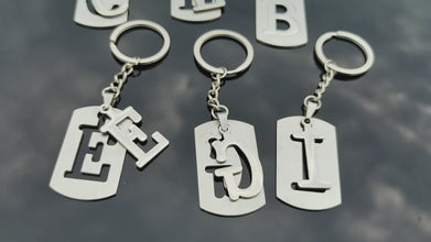 personalized alphabet keychain video